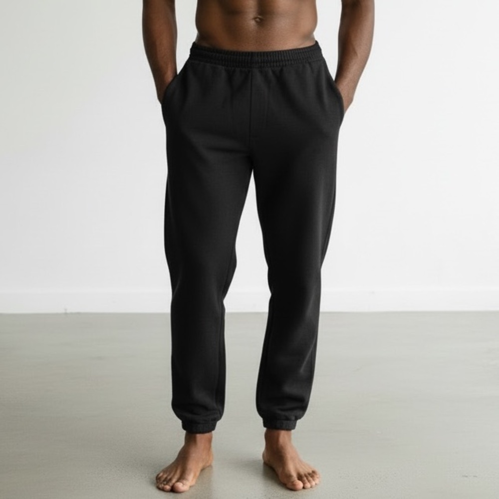 FRUIT OF THE LOOM Black Jogger Sweatpants